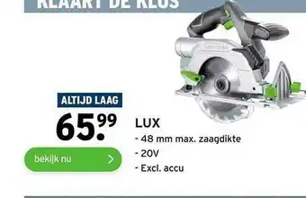 GAMMA Lux 48 Mm Max. Zaagdikte aanbieding