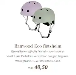 Babypark Banwood Eco fietshelm aanbieding