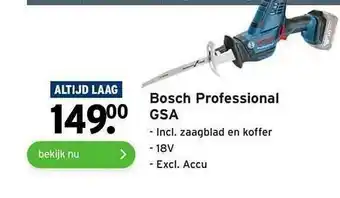 GAMMA Bosch Professional GSA Reciprozaag aanbieding