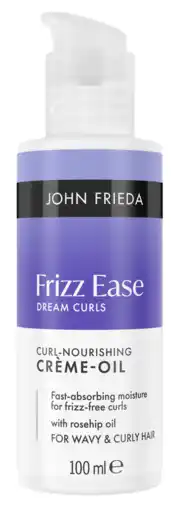De Online Drogist John Frieda Frizz Ease Dream Curls Nourishing Crème-Oil 100ML aanbieding