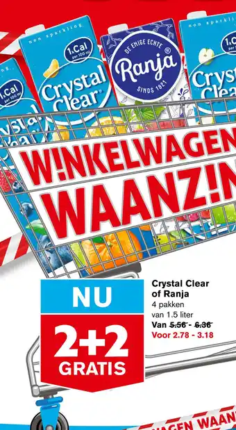 Hoogvliet Crystal Clear of Ranja aanbieding