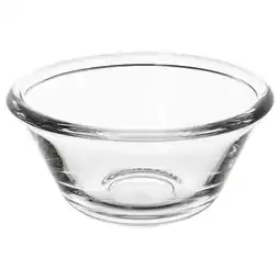 IKEA Helder glazen kom, eenvoudig en rond, geen versieringen, ideaal voor het serveren van eten aanbieding