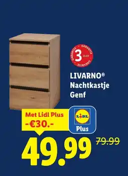 Lidl Livarno nachtkastje genf aanbieding