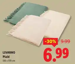 Lidl Livarno plaid aanbieding