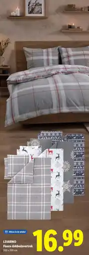 Lidl Livarno fleece dekbedovertrek aanbieding