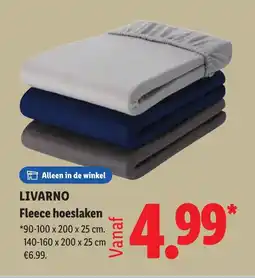 Lidl Livarno fleece hoeslaken aanbieding