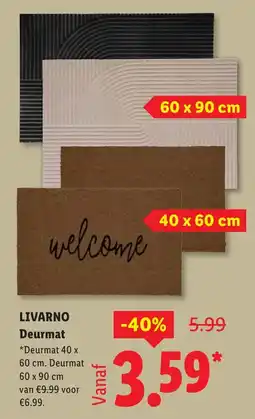 Lidl Livarno deurmat aanbieding