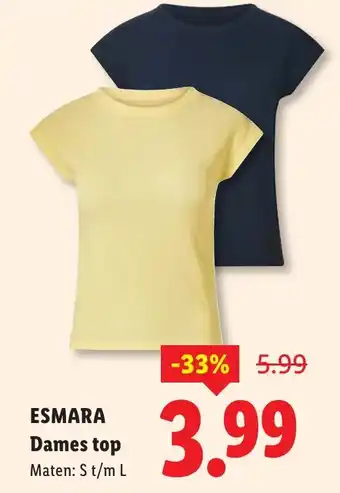 Lidl Esmara dames top aanbieding