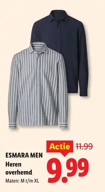 Lidl Esmara men heren overhemd aanbieding