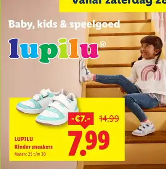 Lidl Lupilu kinder sneakers aanbieding