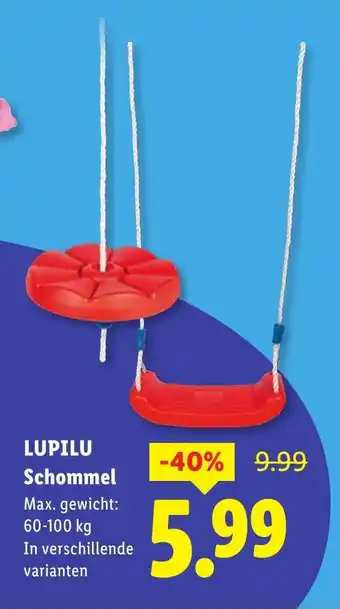 Lidl Lupilu schommel aanbieding
