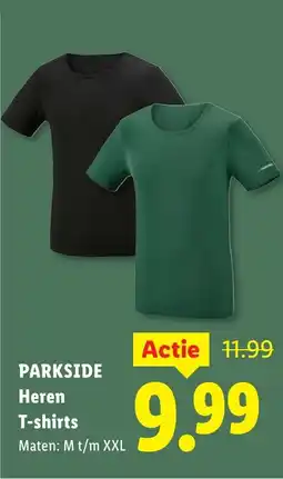 Lidl Parkside heren T-shirts aanbieding