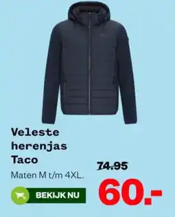 Welkoop Veleste herenjas Taco aanbieding