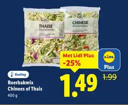 Lidl Roerbakmix chinees of thais aanbieding