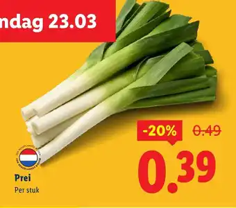 Lidl Prei aanbieding