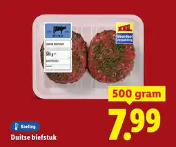 Lidl Duitse biefstuk aanbieding