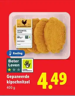 Lidl Gepaneerde kipschnitzel aanbieding