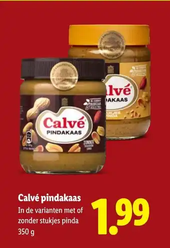 Lidl Calvé pindakaas aanbieding