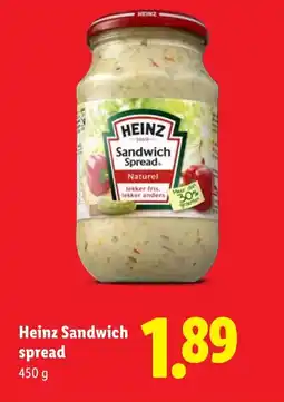 Lidl Heinz sandwich spread aanbieding