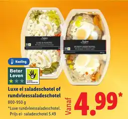 Lidl Luxe ei saladeschotel of rundvleessaladeschotel aanbieding