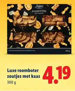 Lidl Luxe roomboter zoutjes met kaas aanbieding