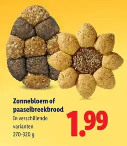 Lidl Zonnebloem of paaseibreekbrood aanbieding