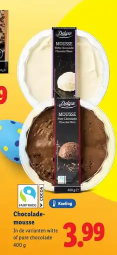 Lidl Chocolade mousse aanbieding