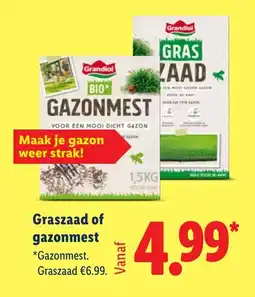 Lidl Graszaad of gazonmest aanbieding