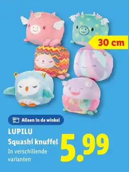 Lidl Lupilu squashi knuffel aanbieding