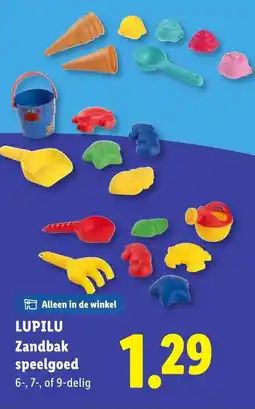 Lidl Lupilu zandbak speelgoed aanbieding