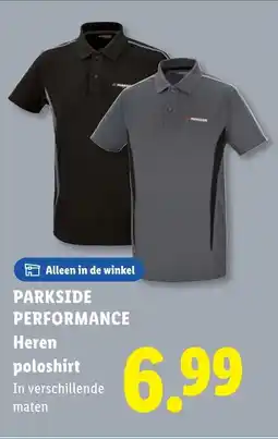 Lidl Parkside performance heren poloshirt aanbieding