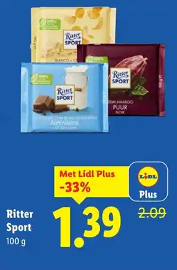 Lidl Ritter Sport aanbieding