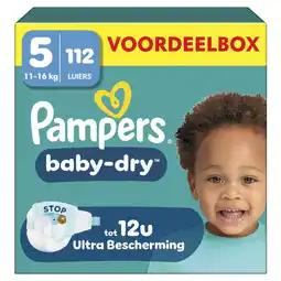 Etos Pampers Baby Dry Voordeelbox Luiers Maat 5 11-16 KG 112 stuks aanbieding