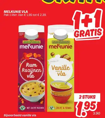 Dekamarkt Melkunie vla aanbieding