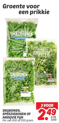 Dekamarkt Snijbonen, sperziebonen of andijvie fijn aanbieding