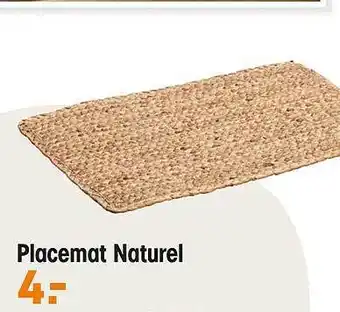 Kwantum Placemat Naturel aanbieding