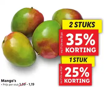 Lidl Mango's aanbieding