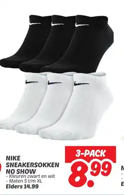 Dekamarkt Nike sneakersokken no show aanbieding