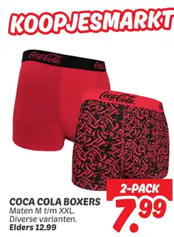 Dekamarkt Coca-cola boxers aanbieding