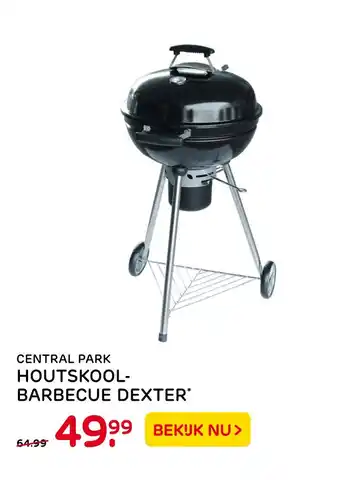 Praxis Central Park Houtskoolbarbecue Dexter" aanbieding