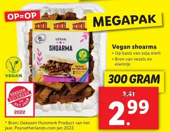 Lidl Vegan shoarma 300g aanbieding