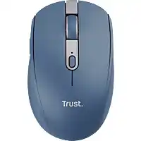 Bol.com Trust Ozaa Compact - Oplaadbare draadloze muis - USB & Bluetooth - Stil - Blauw aanbieding