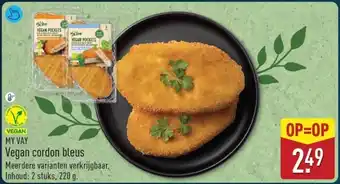 ALDI MY VAY Vegan cordon bleus aanbieding