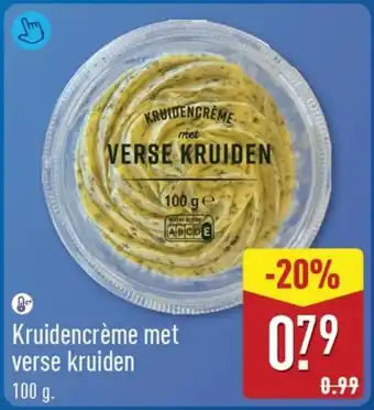 ALDI Kruidencrème met verse kruiden aanbieding