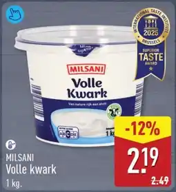 ALDI MILSANI Volle kwark aanbieding