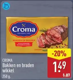 ALDI CROMA Bakken en braden wikkel aanbieding