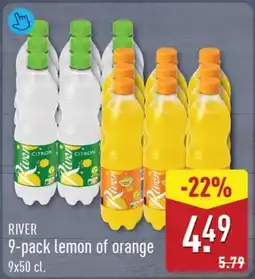 ALDI RIVER lemon of orange aanbieding