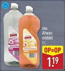 ALDI UNA Afwasmiddel aanbieding