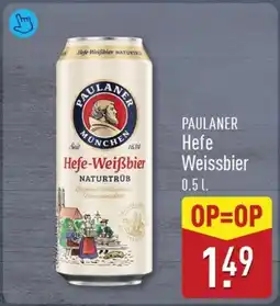 ALDI PAULANER Hefe Weissbier aanbieding