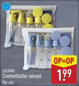 ALDI LACURA Cosmetische reisset aanbieding